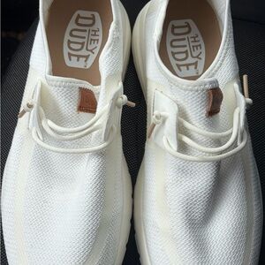 Hey Dude Men's Cream Loafers